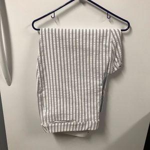 Striped cropped pants